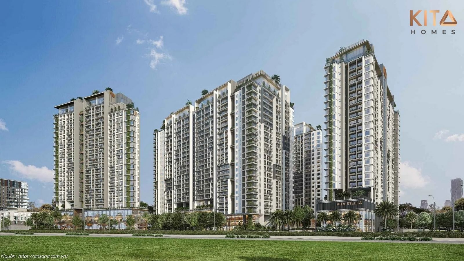 Phối Cảnh Tổng Thể Ban Ngày Căn Hộ Chung Cư Ansana By Kita