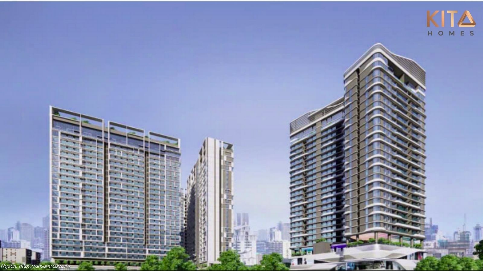 Phối Cảnh Tổng Thể Ban Ngày Căn Hộ Chung Cư Ansana By Kita