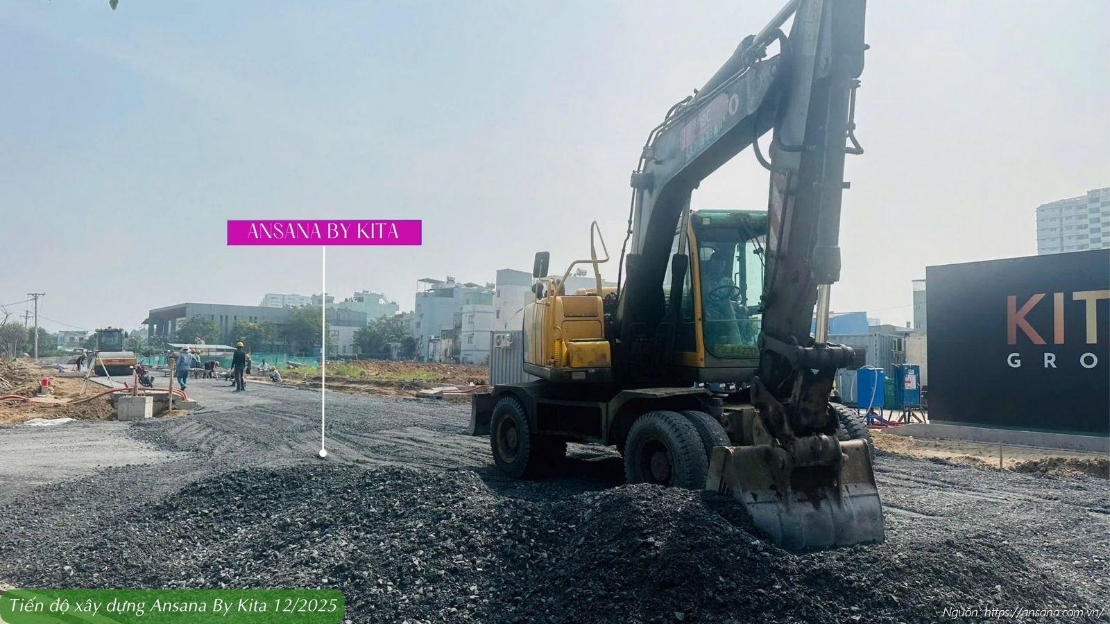 Tiến độ xây dựng dự án Ansana By Kita Võ Văn Kiệt tháng 12/2025